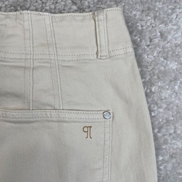 Pilcro High Rise Wide Leg Trouser Pants Ivory Cream - Picture 5 of 7